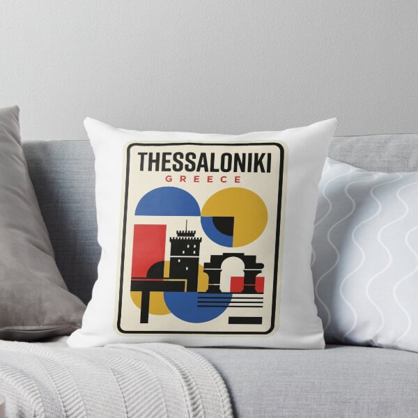 Item preview, Retro Thessaloniki Bauhaus Geometric Skyline designed and sold by k3rstman1.