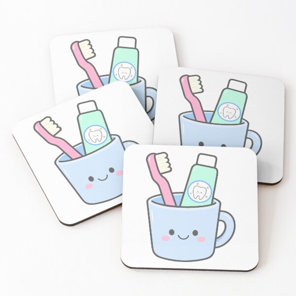 Item preview, Cute Toothbrush and Toothpaste in Cup Character designed and sold by nuchz.