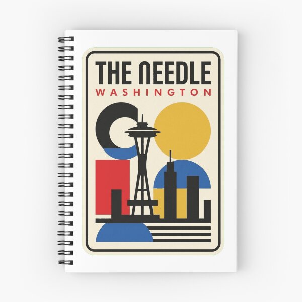 Item preview, Retro The Needle Bauhaus Geometric Skyline designed and sold by k3rstman1.