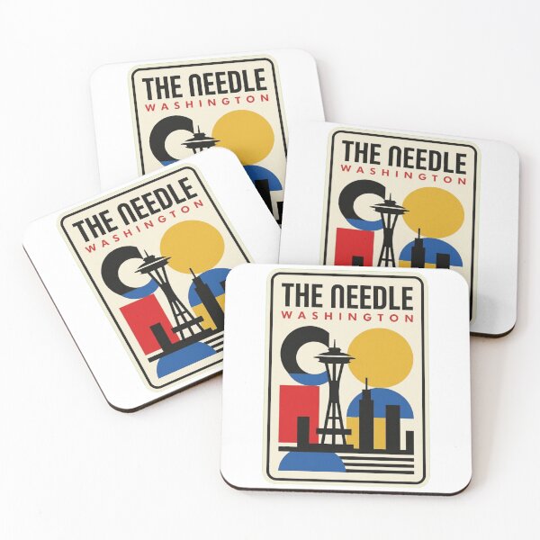 Item preview, Retro The Needle Bauhaus Geometric Skyline designed and sold by k3rstman1.