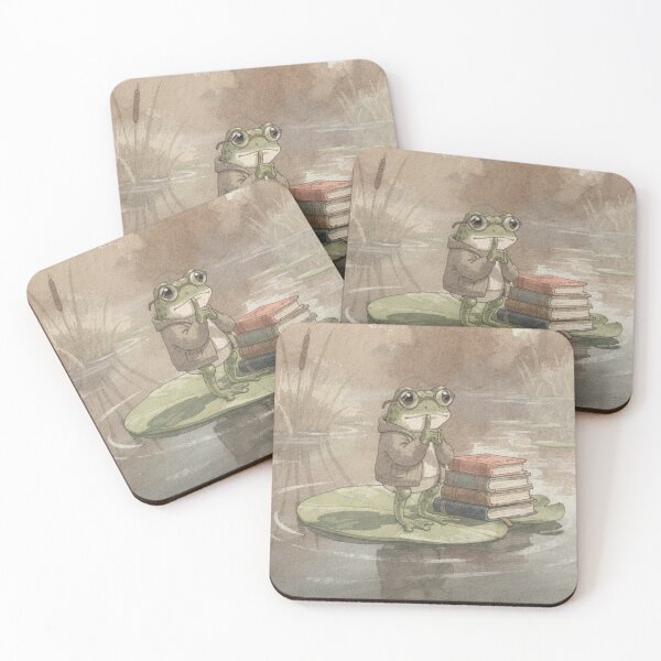 Item preview, Frog Librarian Shushing the Whole Pond designed and sold by PictorialWhimsy.