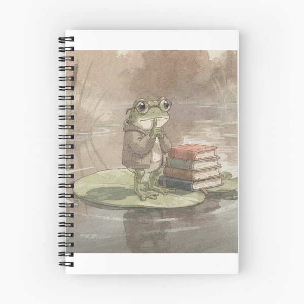 Item preview, Frog Librarian Shushing the Whole Pond designed and sold by PictorialWhimsy.