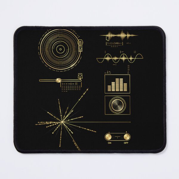 Item preview, Voyager Golden Record Space Exploration Retro Graphic Tee designed and sold by HUTEND.