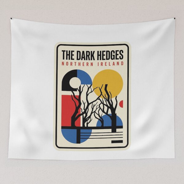 Item preview, Retro The Dark Hedges Bauhaus Geometric Skyline designed and sold by k3rstman1.