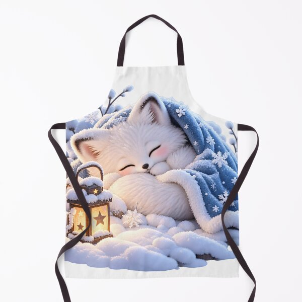 Item preview, Cozy Sleeping Arctic Fox in Winter designed and sold by TinyWeird.