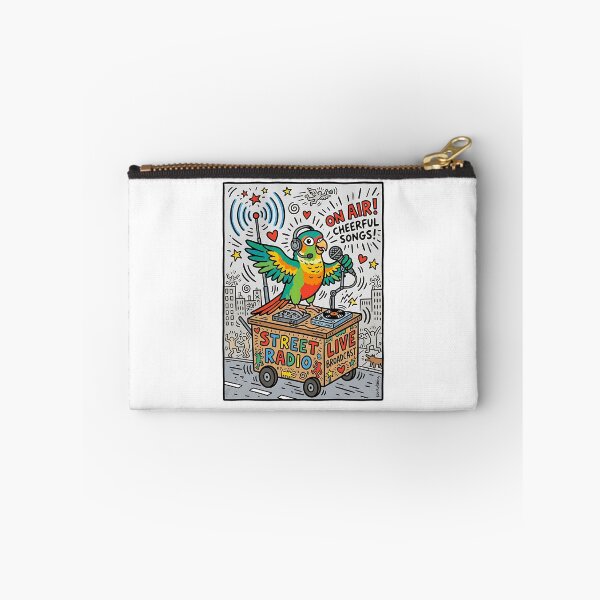 Item preview, Green-Cheek Conure Street Radio Host designed and sold by PictoVibe.