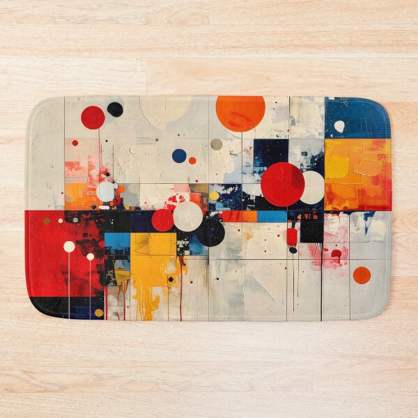 Item preview, Architectural Mid Century Geometric Abstract designed and sold by Vicky Brago-Mitchell®.