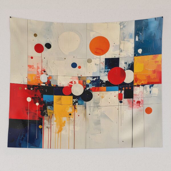Item preview, Architectural Mid Century Geometric Abstract designed and sold by Vicky Brago-Mitchell®.