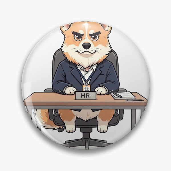 Item preview, The Very Serious Corgi HR Manager designed and sold by PictorialWhimsy.