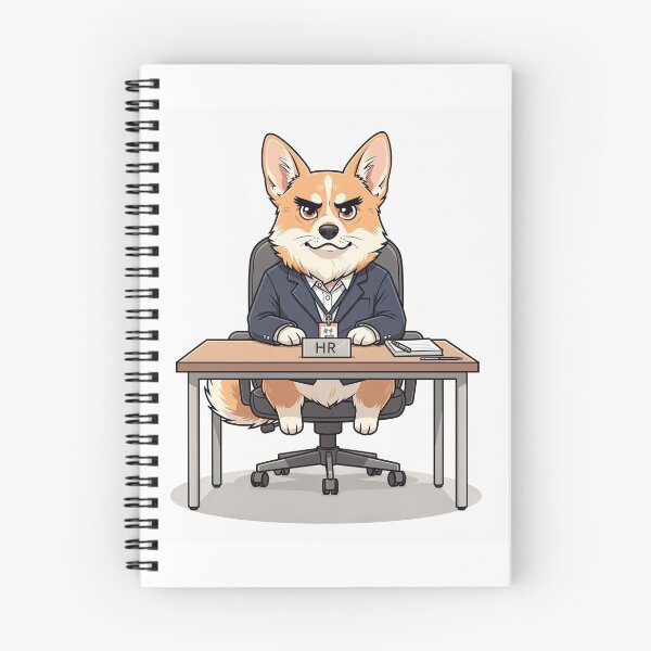 Item preview, The Very Serious Corgi HR Manager designed and sold by PictorialWhimsy.