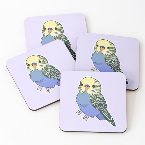 Item preview, Yellowface budgie violet male designed and sold by Blueberry-b1rd.