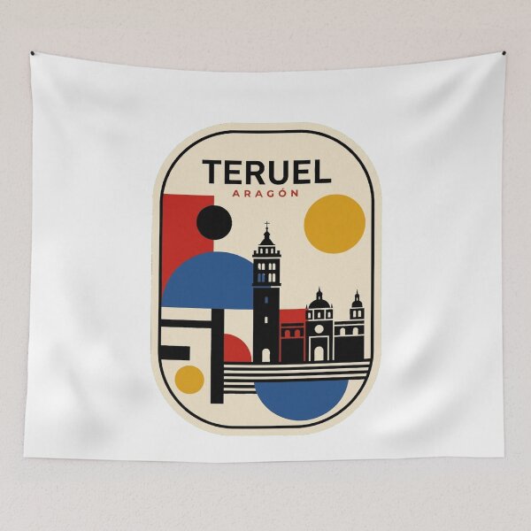 Item preview, Retro Teruel Bauhaus Geometric Skyline designed and sold by k3rstman1.