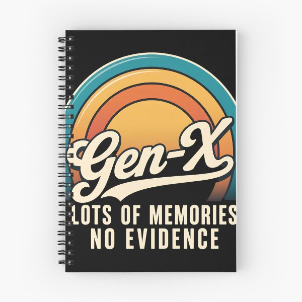 Item preview, Gen X Lots of Memories No Evidence Retro Vintage Sunset T-Shirt designed and sold by HUTEND.