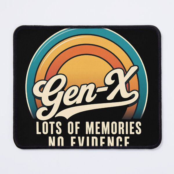 Item preview, Gen X Lots of Memories No Evidence Retro Vintage Sunset T-Shirt designed and sold by HUTEND.