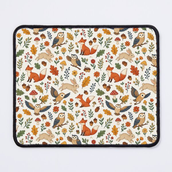 Item preview, Autumn Woodland Animals Fall Pattern designed and sold by HANG ON STUDIO .