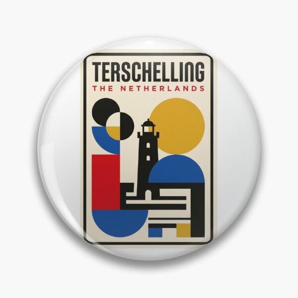 Item preview, Retro Terschelling Bauhaus Geometric Skyline designed and sold by k3rstman1.