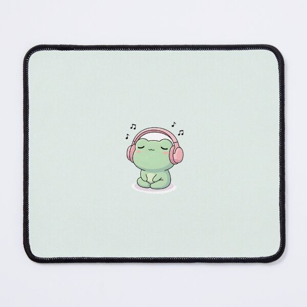 Item preview, Cute Kawaii Frog listening to music designed and sold by pixellm.