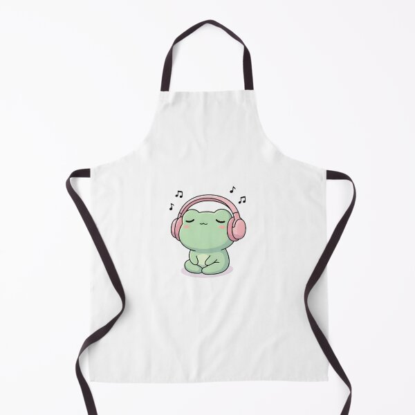 Item preview, Cute Kawaii Frog listening to music designed and sold by pixellm.