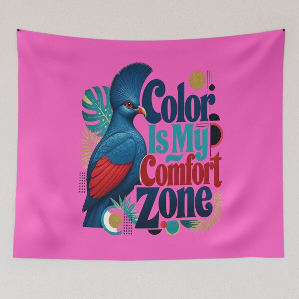 Item preview, Great Blue Turaco - Color Is My Comfort Zone designed and sold by Max Store.