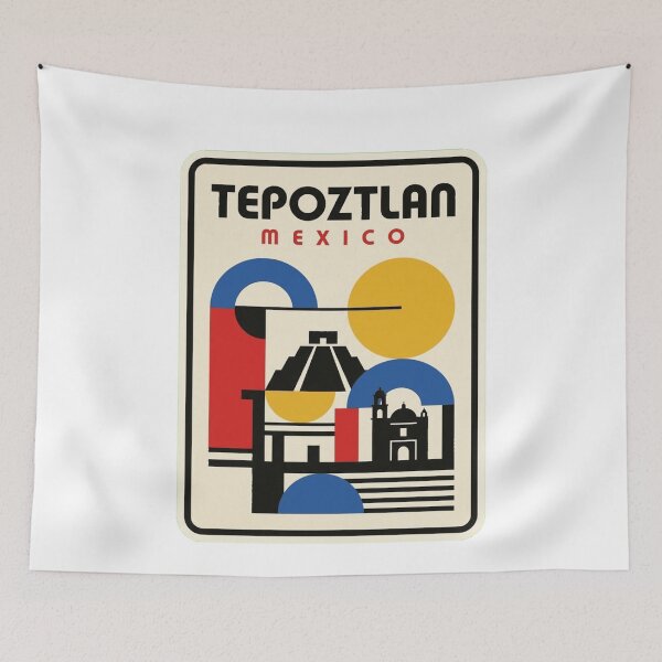 Item preview, Retro Tepoztlan Bauhaus Geometric Skyline designed and sold by k3rstman1.