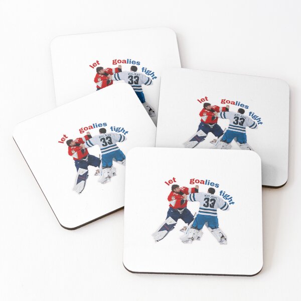 Item preview, Nedeljkovic Vs. Bobrovsky - Let Goalies Fight designed and sold by MissLucyArt.