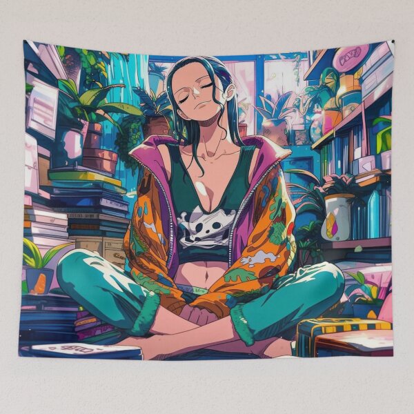 Item preview, Nico Robin Library Room – One Piece Anime Art designed and sold by frantuliuss.