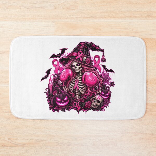 Item preview, Pink Ribbon Funny Skeleton halloween Breast Cancer Awareness designed and sold by QuiteOrbit.