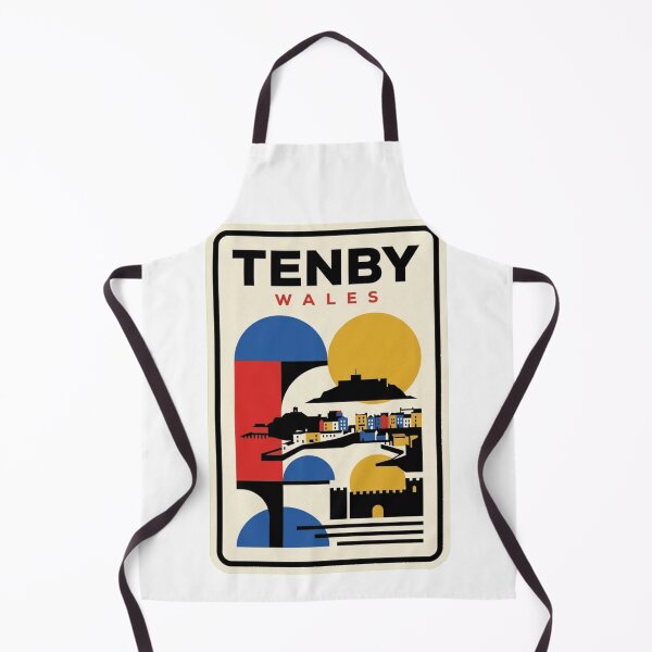 Item preview, Retro Tenby Bauhaus Geometric Skyline designed and sold by k3rstman1.