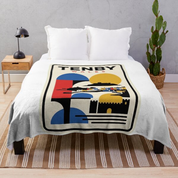 Item preview, Retro Tenby Bauhaus Geometric Skyline designed and sold by k3rstman1.