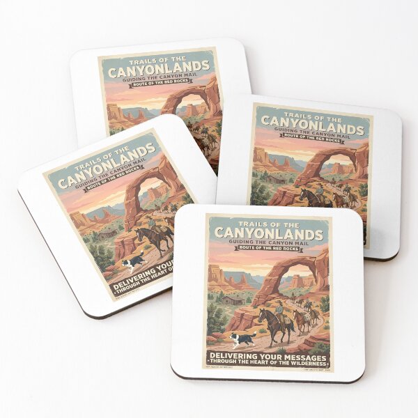 Item preview, Border Collie Canyon Mail Rider designed and sold by PictoVibe.