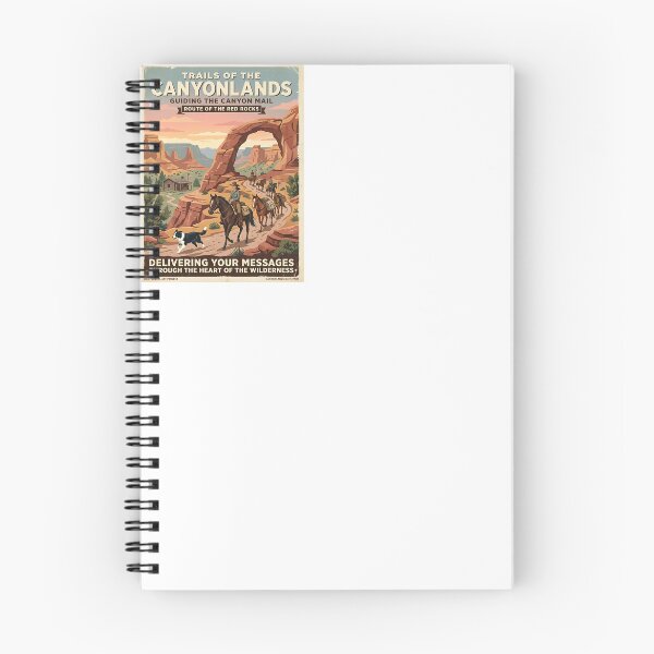 Item preview, Border Collie Canyon Mail Rider designed and sold by PictoVibe.