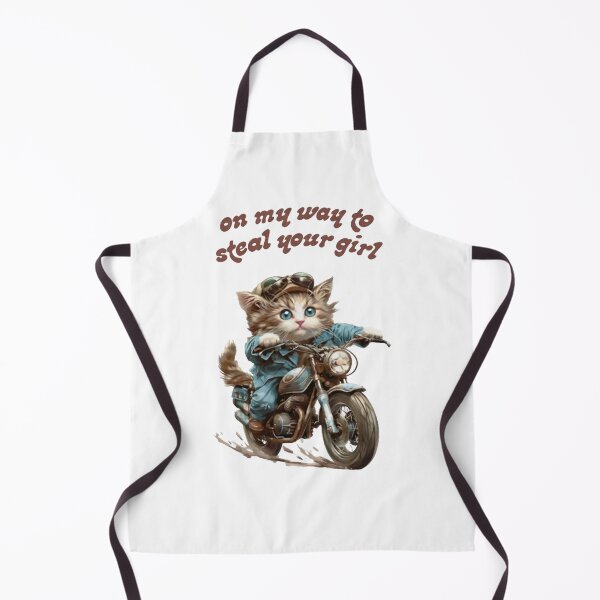 Item preview, Cute Kitten Riding Motorcycle Cool Streetwear Biker Cat designed and sold by JoyAustinf.