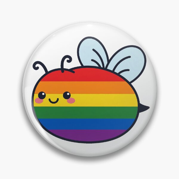 Artikelvorschau, Queer Cute Bee entworfen und verkauft von StateofQueer.