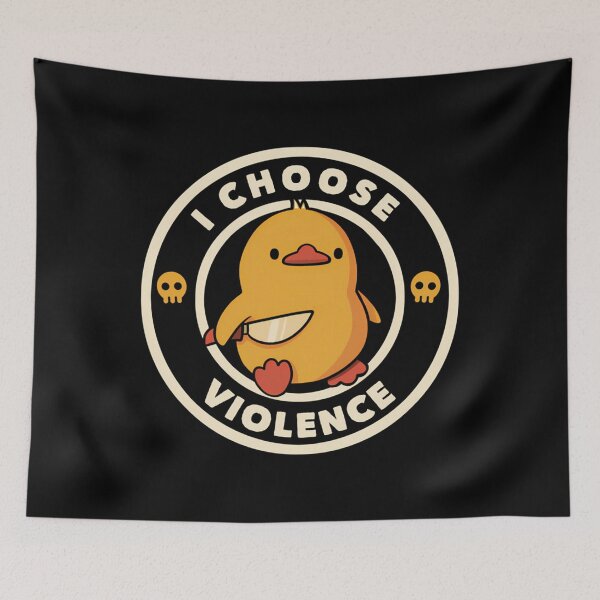 Item preview, I Choose Violence Funny Duck   designed and sold by zdravac.