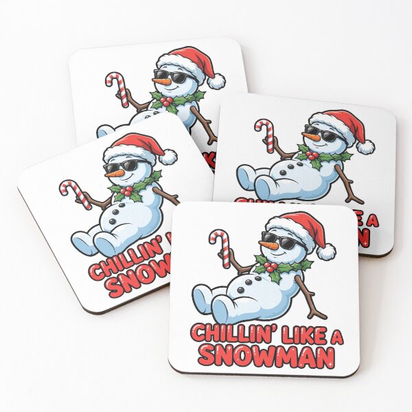 Item preview, Chillin' Like a Snowman Funny Christmas Shirt designed and sold by True North Thread.