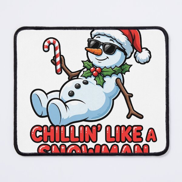 Item preview, Chillin' Like a Snowman Funny Christmas Shirt designed and sold by True North Thread.