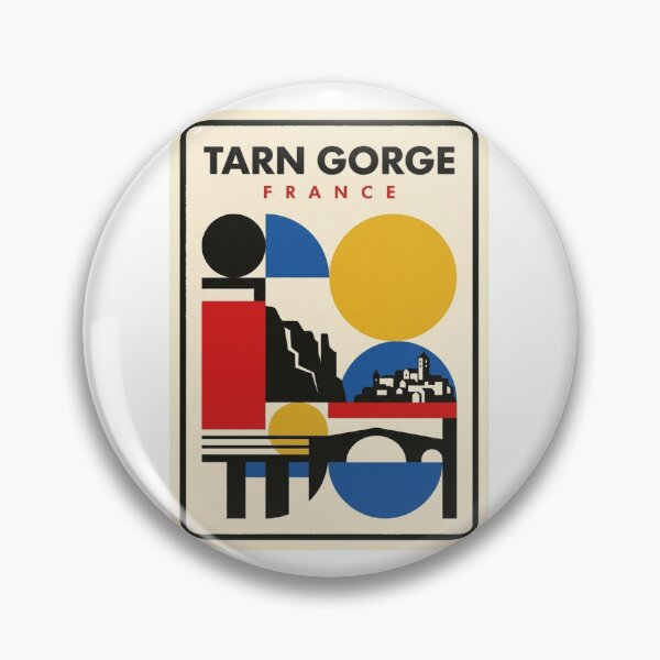Item preview, Retro Tarn Gorge Bauhaus Geometric Skyline designed and sold by k3rstman1.