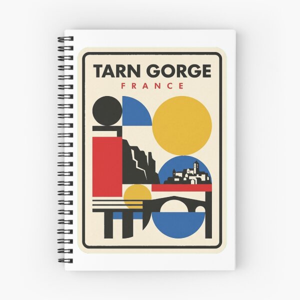 Item preview, Retro Tarn Gorge Bauhaus Geometric Skyline designed and sold by k3rstman1.
