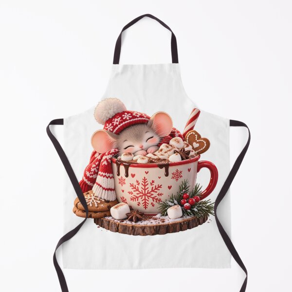 Item preview, Cozy Christmas Mouse in Hot Cocoa designed and sold by TinyWeird.