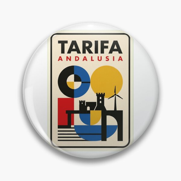 Item preview, Retro Tarifa Bauhaus Geometric Skyline designed and sold by k3rstman1.