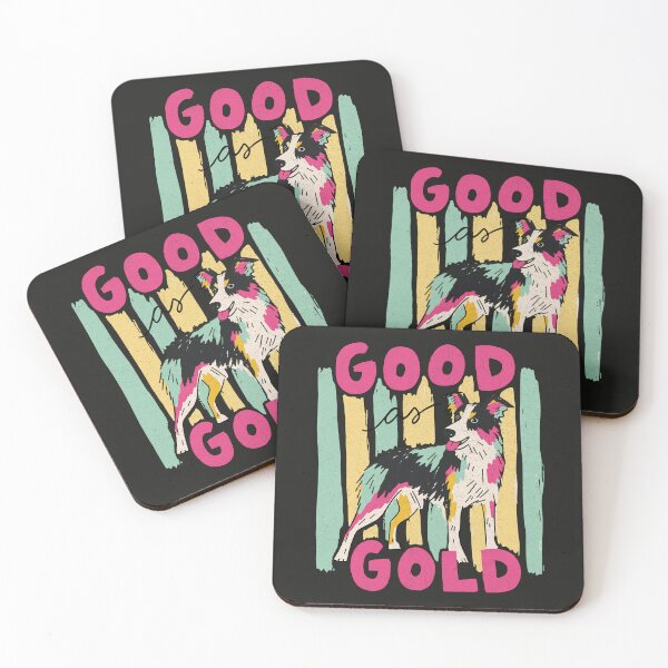 Item preview, Good as Gold New Zealand Heading Dog Kiwi Saying designed and sold by MvuuStudio.
