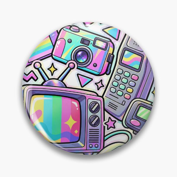 Item preview, Retro Tech Daydream - Holographic Vintage Gadgets designed and sold by The198X.