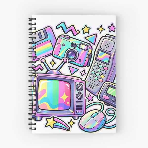 Item preview, Retro Tech Daydream - Holographic Vintage Gadgets designed and sold by The198X.