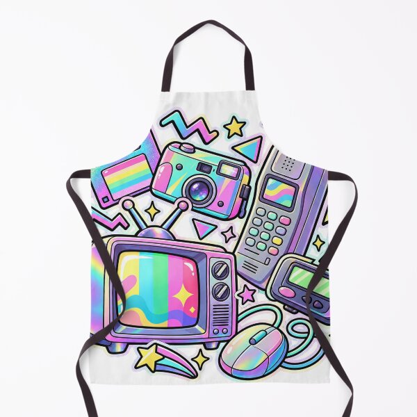 Item preview, Retro Tech Daydream - Holographic Vintage Gadgets designed and sold by The198X.