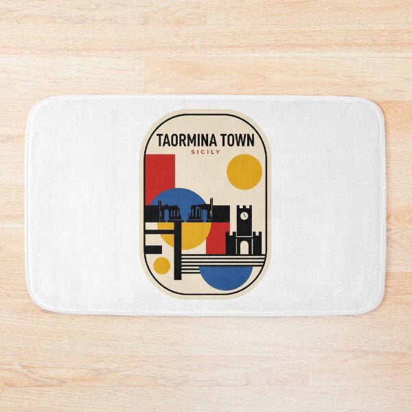 Item preview, Retro Taormina Town Bauhaus Geometric Skyline designed and sold by k3rstman1.