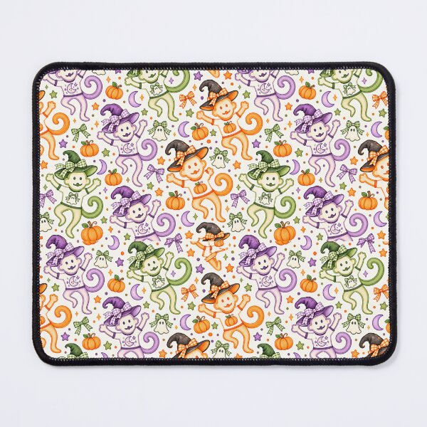 Item preview, Preppy Halloween monkey pattern  designed and sold by emzzdesignzz.