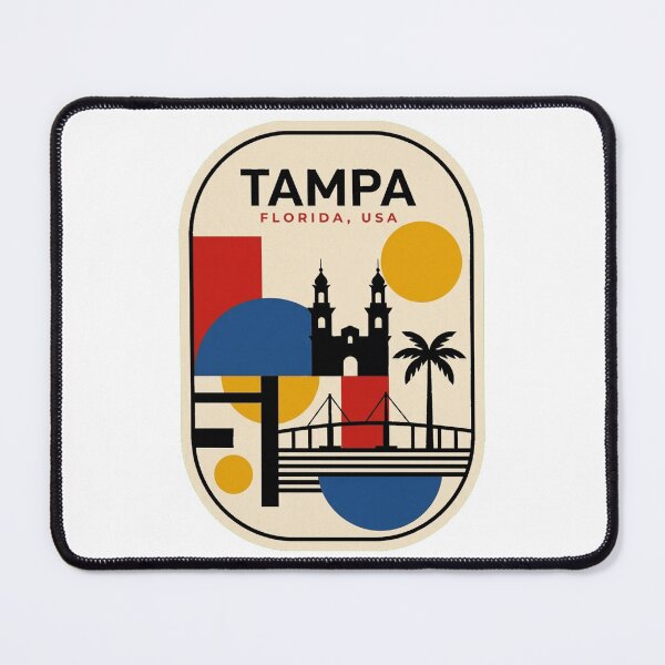 Item preview, Retro Tampa Bauhaus Geometric Skyline designed and sold by k3rstman1.
