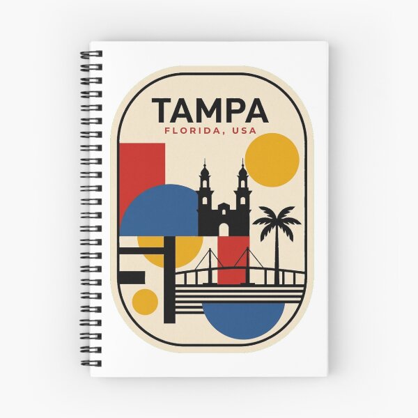 Item preview, Retro Tampa Bauhaus Geometric Skyline designed and sold by k3rstman1.