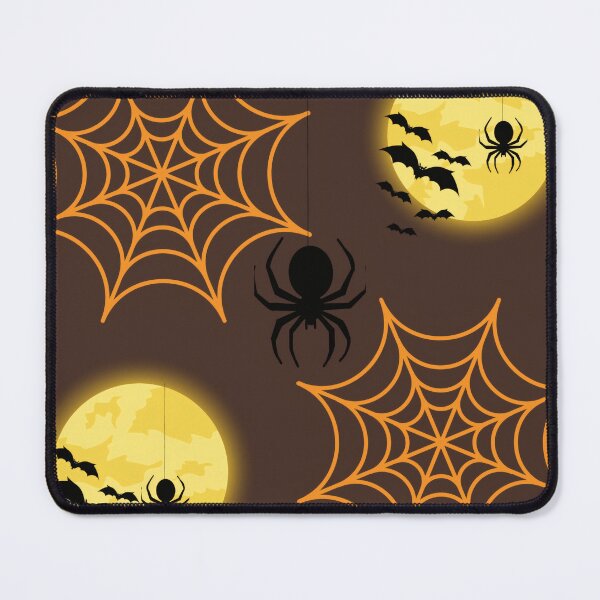 Item preview, Spooky Spiderwebs & Moonlit Bats Halloween Bedding designed and sold by Azurart2.