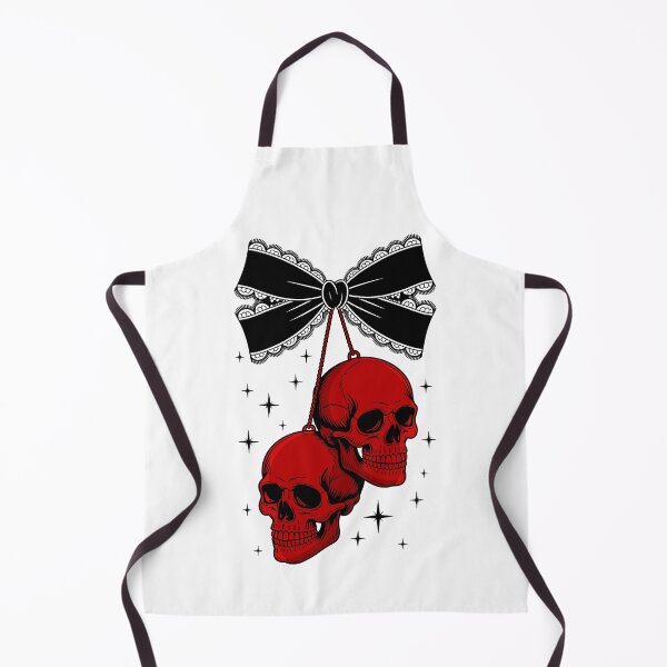 Item preview, Red Skull Christmas Ornaments Gothic Horror Holiday Design designed and sold by styleonestaa.